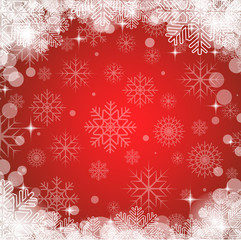 Christmas background with snowflakes