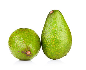 avocado isolated on white