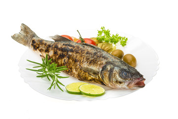Roasted seabass