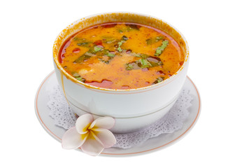 Thai famous soup Thom Yam