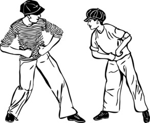 image of boy is in a black cap