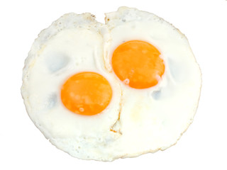 two fried eggs