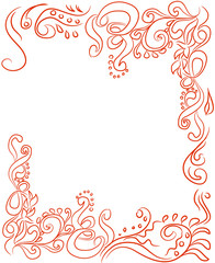 floral pattern, doodle, background
