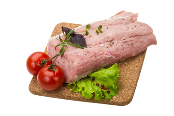 Raw pork meat