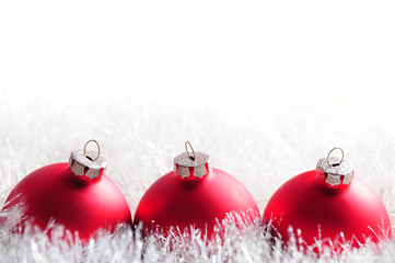 red christmas decoration balls