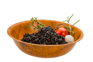 Black boiled rice