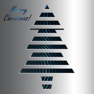 Metal Christmas Tree Background