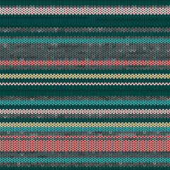 Christmas Color Knitting Seamless Pattern, cold colors, illustra
