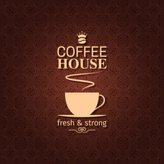 coffee cup vintage design background