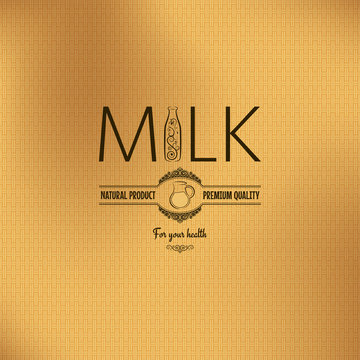 milk bottle jug design vintage background