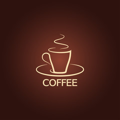 coffee cup design icon background