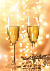 Pair of champagne flutes