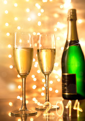Pair of champagne flutes