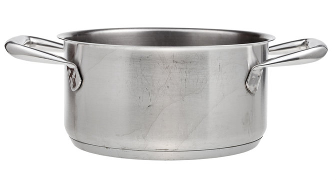 open small stainless steel pan
