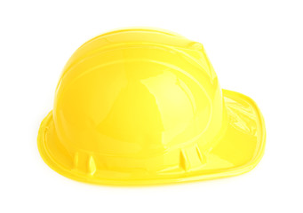 Isolated yellow helmet