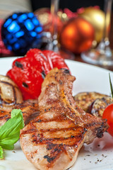 meat with vegetable