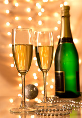 Pair of champagne flutes