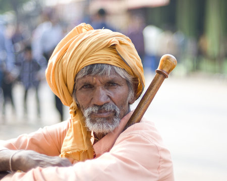 Indian monk , Hindu sadhu , Rajasthan , India