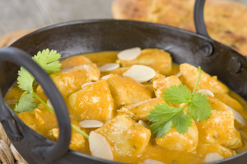Chicken Korma - Chicken with a mildly spiced creamy sauc