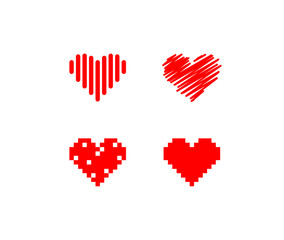 Heart icons