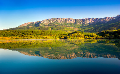 Lake in Crimea mountains