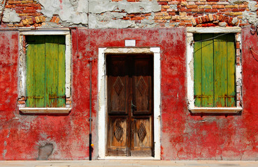 Fototapeta na wymiar Stary dom na Burano