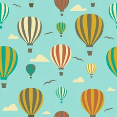 Printed roller blinds Air balloon Seamless background from ballons.
