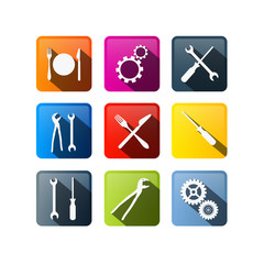 Vector Icons, Buttons