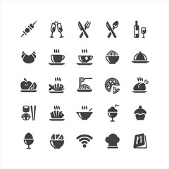 Restaurant and Food Icons Set