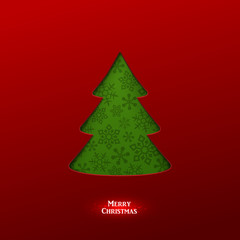 Bright vector christmas greeting card