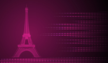 Fototapeta na wymiar Eiffel Tower background