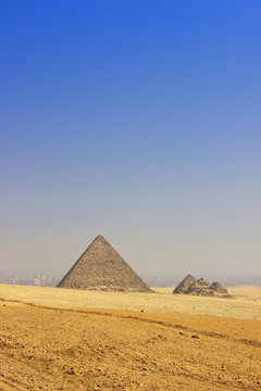 The Pyramid Of Menkaure And Small 