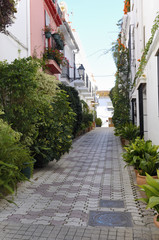 Fototapeta na wymiar Ulica Marbella, Hiszpania, Andaluzja