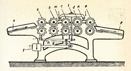 Flax breaking machine