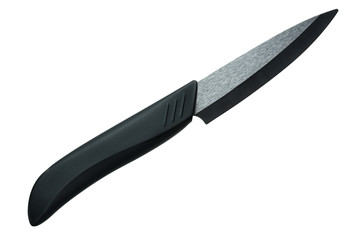 Black ceramic knife