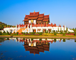 Naklejka premium Ho kham Luang in Chiangmai province of Thailand