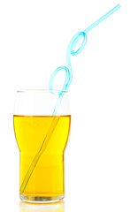 Glass of cocktail, isolated on white