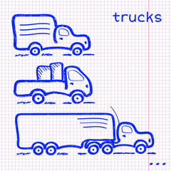 Notepad truck set