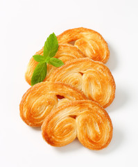 Palmiers - puff pastry cookies