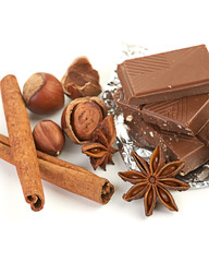 chocolate,nuts and spice