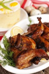 Roasted quail