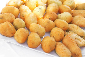 Battered vegetables, typical dish of Italian cuisine