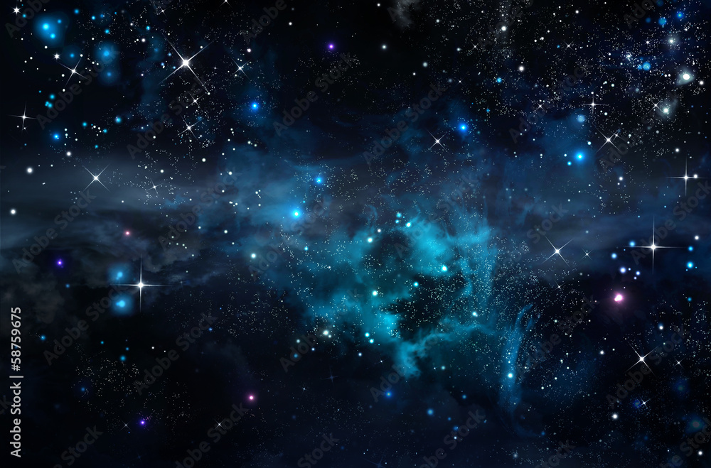 Canvas Prints starry sky in the open space
