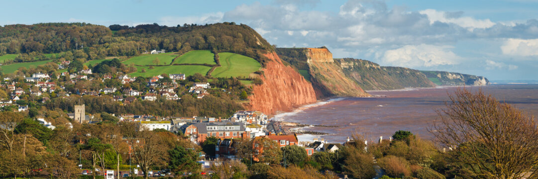 Overlooking Sidmouth Devon England