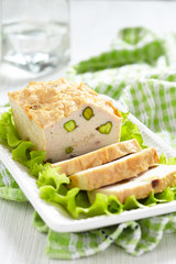 Chicken terrine with pistachios