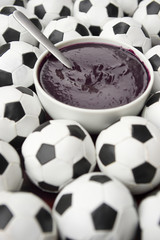 Brazilian Culture Acai and Football Soccer Balls