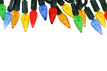 Christmas lights border