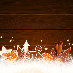 Vector Illustration of a Christmas Background