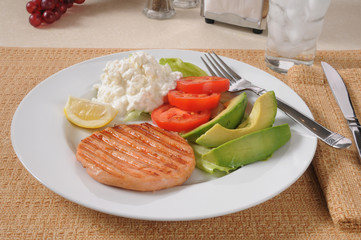 Healthy diet plate