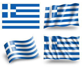 Obraz premium Flag of Greece - Hellenic Republic